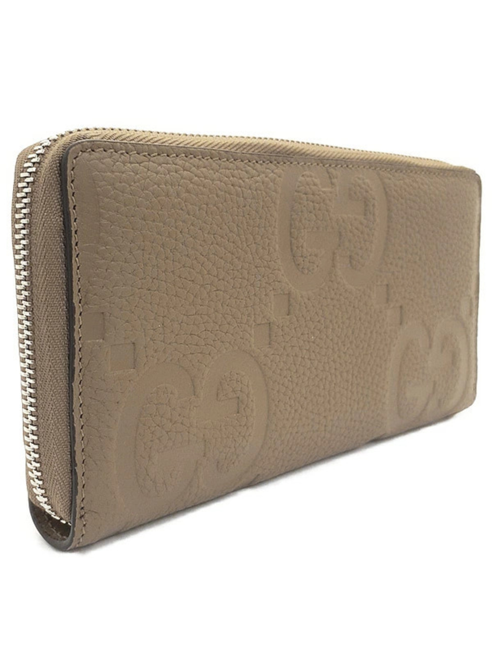 Gucci Wallet Around Zip Zipper Long Jumbo Round GG Black